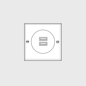 Élégance – Prise simple type USBA+A