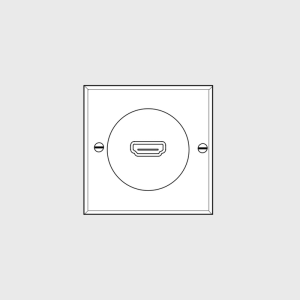 Élégance – Prise simple type HDMI