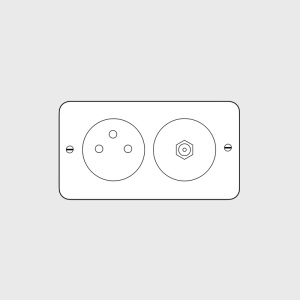 Neo – Double power outlet with SAT